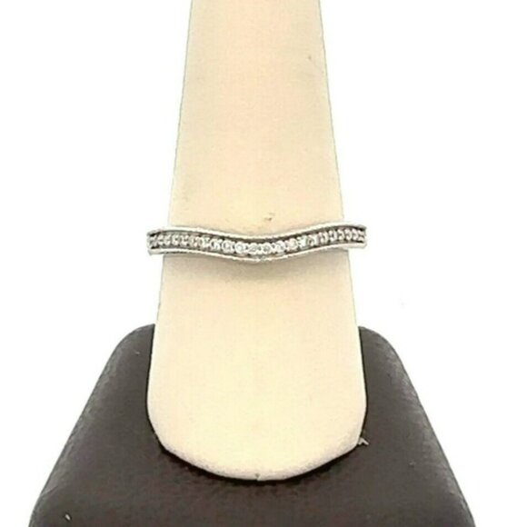 Designer SJ Sterling Silver &‎ Cubic Zirconia Size 10 Ring! 118 - Picture 1 of 6